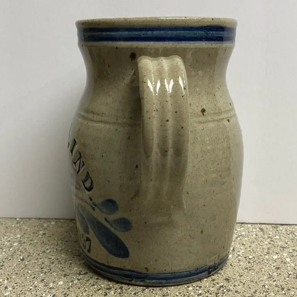 🦋SOLD🦋 ~Vintage Westerwald Pottery Vase “Carmel, IND” Pitcher / Jug - Picture 3 of 14